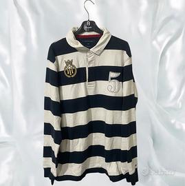Polo Vintage Tommy Hilfiger bianco e blu,XXL