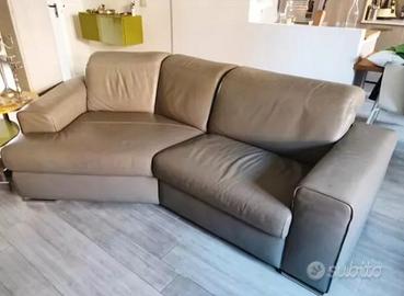 Doimo Sofas Divano Angolare 3 Posti Vera Pellle
