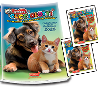 stock figurine e cards "Amici cucciolotti 2026"