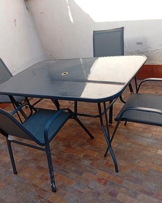 tavolo da giardino co sedie