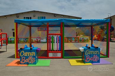 Struttura Gioco Cannoncini Spara Palline x Bambini