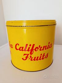 Scatola di latta California Fruits