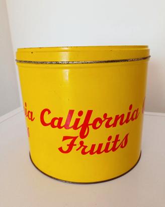 Scatola di latta California Fruits