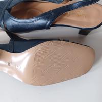 Sandali Slingback Soffice Sogno in Pelle Blu