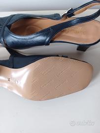 Sandali Slingback Soffice Sogno in Pelle Blu