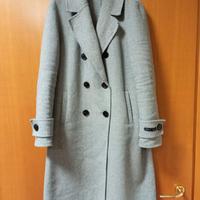 Cappotto lungo grigio chiaro Tg.M made in Italy 30