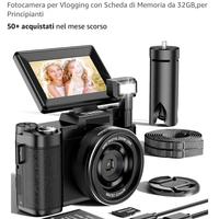 Macchina Fotografica 5K 64MP Zoom 18X Autofocus