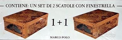 2 SCATOLE salvaspazio LAVATELLI 30x40x15
