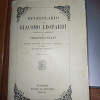 G. Leopardi, Epistolario
