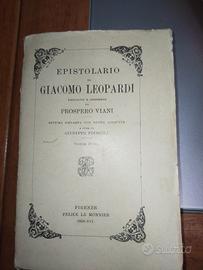 G. Leopardi, Epistolario