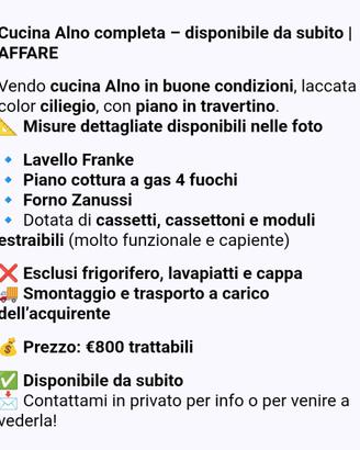 Cucina Alno completa