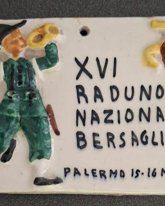 Ceramica XVI Raduno Bersaglieri 1958