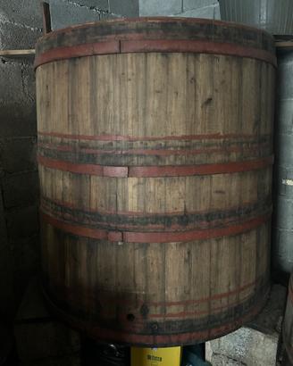 tino mastello in legno di castagno x pigiatura