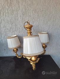 Lampadario in Legno