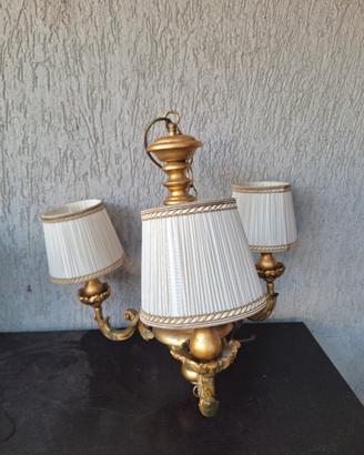 Lampadario in Legno