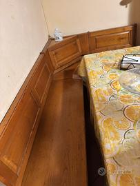 Cassapanca + tavolo in legno