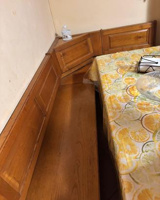 Cassapanca + tavolo in legno