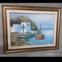 Dipinto di G.Ripa paesaggio marino