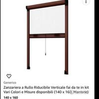 Zanzariera a rullo riducibile