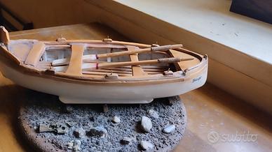 modellino in legno di barca ligure 
