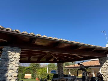 Gazebo in legno lamellare 7x7 m