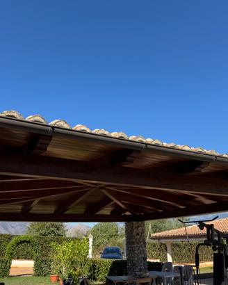Gazebo in legno lamellare 7x7 m