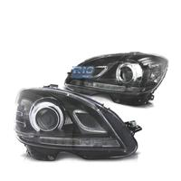 FARI PER MERCEDES CLASSE C W204 07-11 FONDO NERO L