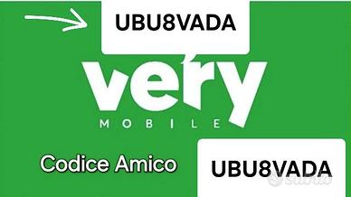 Ricarica codice telefono Very mobile