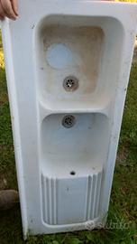 lavello doppia bocca in ceramica 