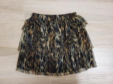 Gonna TG. S - stampa maculata marchio:Please