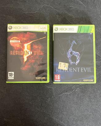 Resident Evil 5 + 6 Xbox 360 PAL ITA