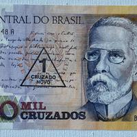 Banconota Brasile 1000 Cruzados – Machado de Assis