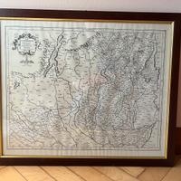 Stampa riproduzione mappa di Brescia