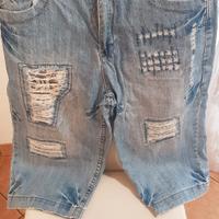 Pantaloni pinocchietto jeans uomo