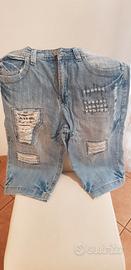 Pantaloni pinocchietto jeans uomo