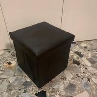 Pouf contenitore ecopelle