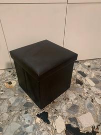 Pouf contenitore ecopelle