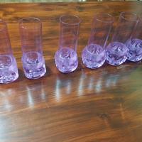 6 bicchieri LACS vintage base a dado