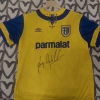 Maglia Parma autografata da Luigi Apolloni