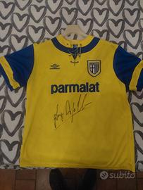 Maglia Parma autografata da Luigi Apolloni