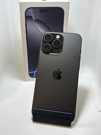 IPhone 16 Pro Max 256B Black batteria 100%