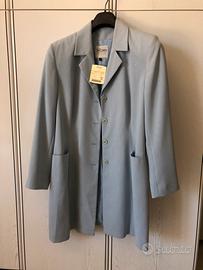 Tailleur azzurro polvere
