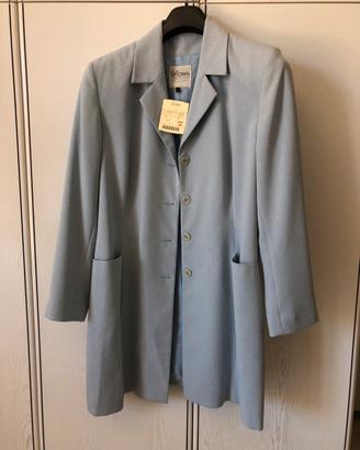 Tailleur azzurro polvere