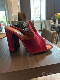 Sabot Paris Texas scamosciate bordeaux 36