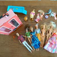 Barbie bambole e armadio