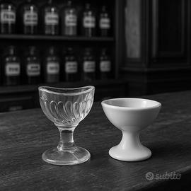 Coppia lavaocchi antichi medici wunderkammer