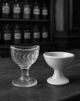 Coppia lavaocchi antichi medici wunderkammer