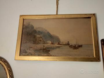 Acquarello Inglese 36x35, 800 Inglese firmato