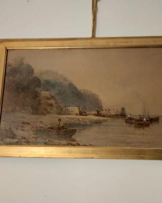 Acquarello Inglese 36x35, 800 Inglese firmato