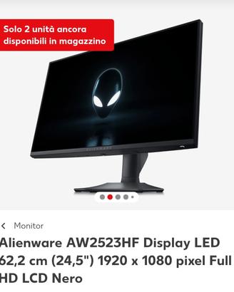 Monitor gaming alienware come nuovo